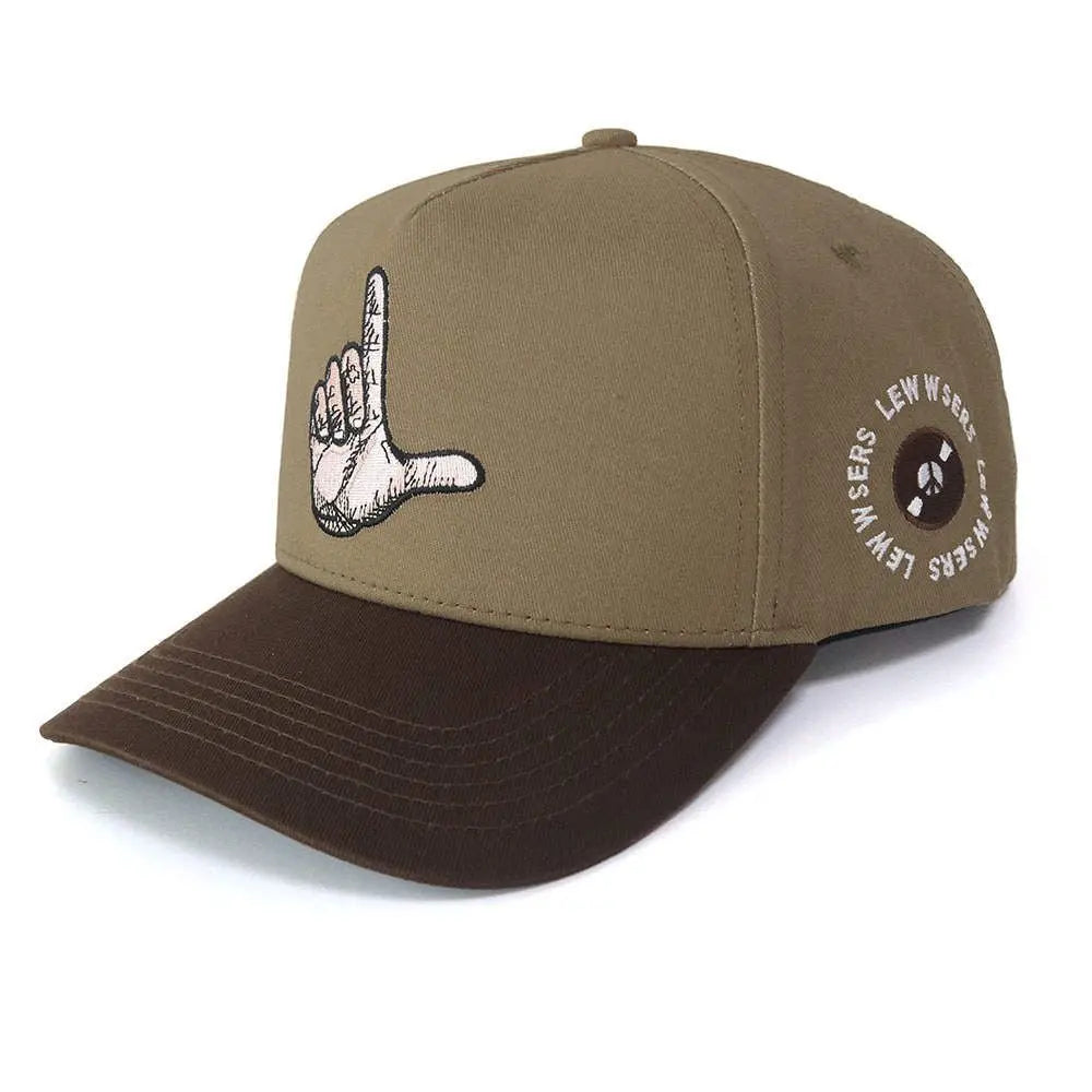 Brown "L" Snapback - The LewwsersHats