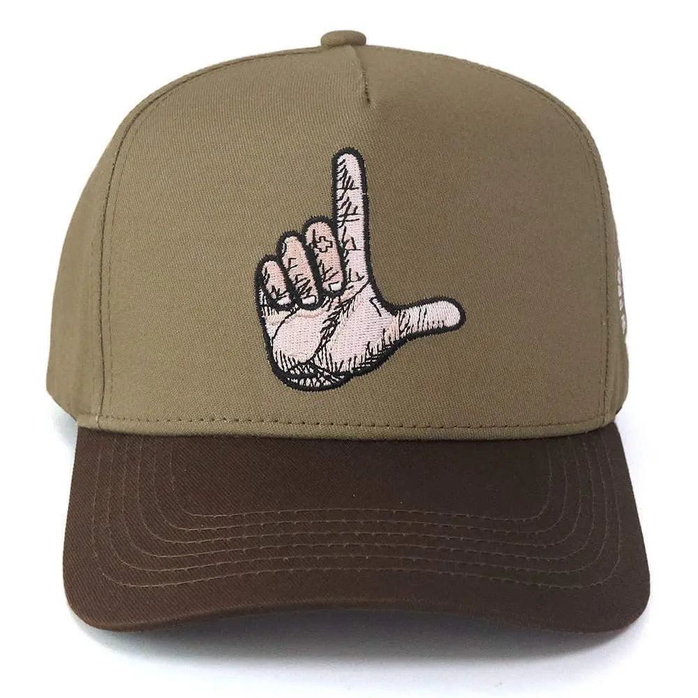 Brown "L" Snapback - The LewwsersHats